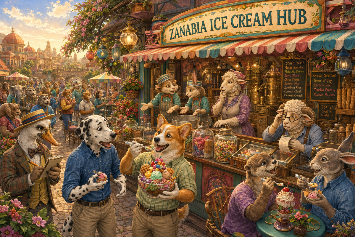 THE ZANABIAN HISTORICAL ARCHIVE: THE ZANABIA ICE CREAM HUB