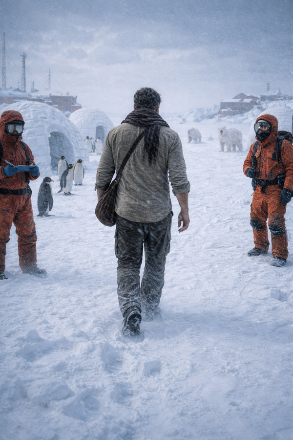 Antarctica in 1980 did not bother with welcomes.ANTAR in ANTARTICA, 1980
