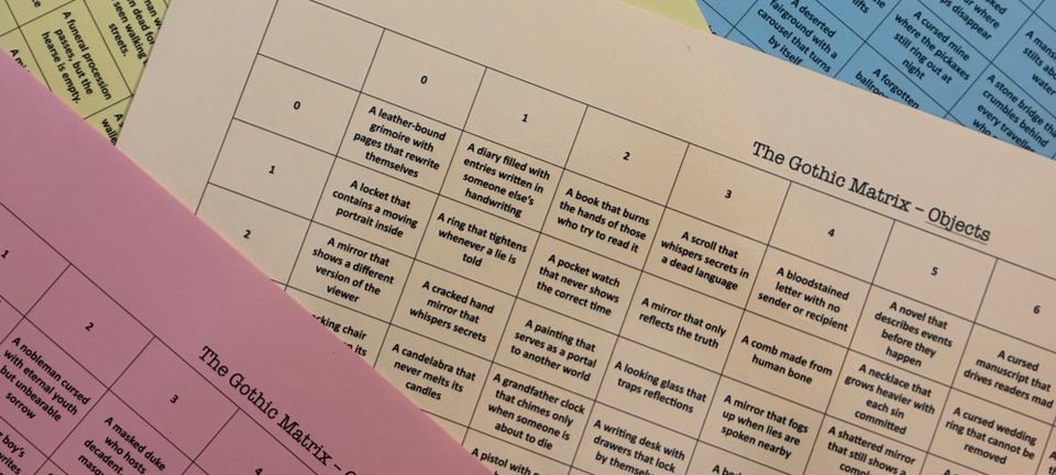The Gothic Story Matrix