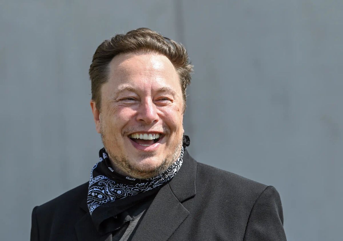 Elon Musk at the gate.