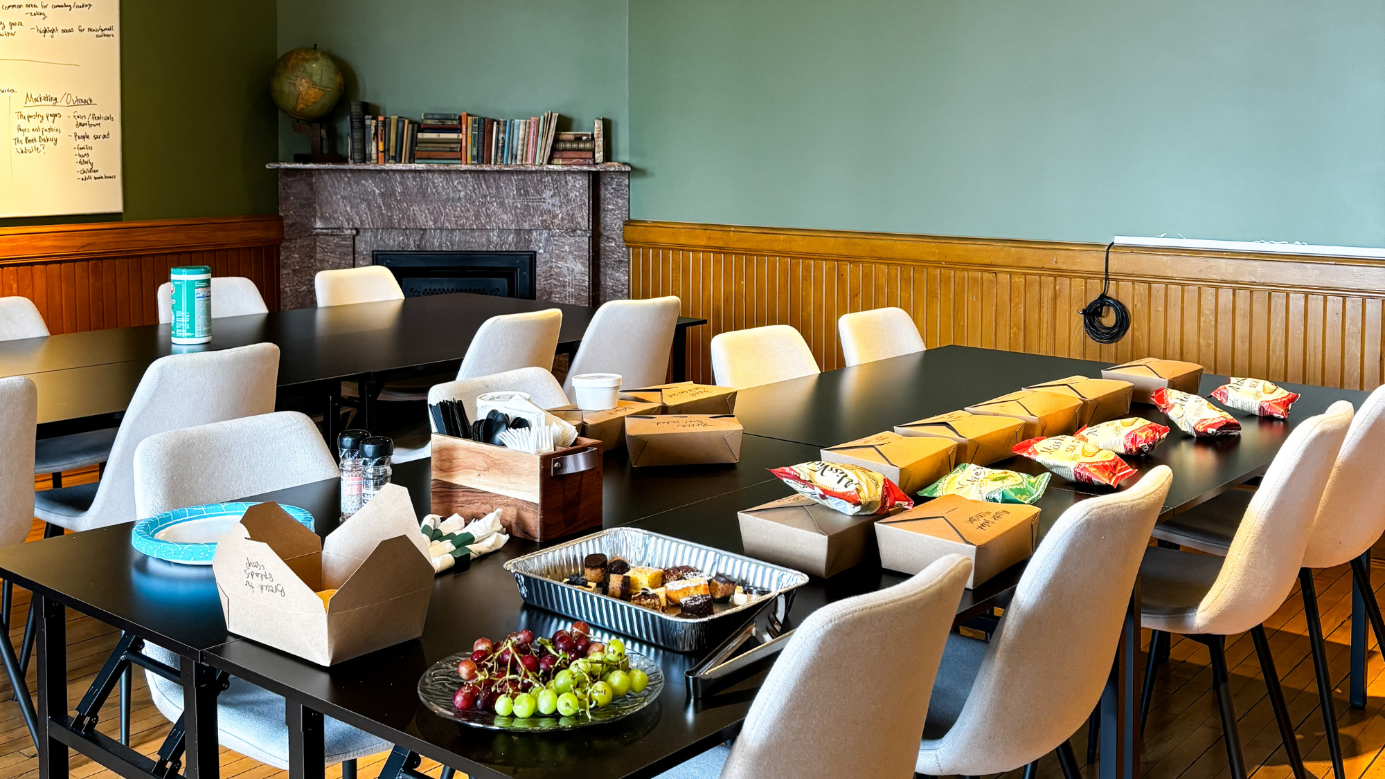 Reservable meeting room inside The Exchange in West Bend, Wisconsin