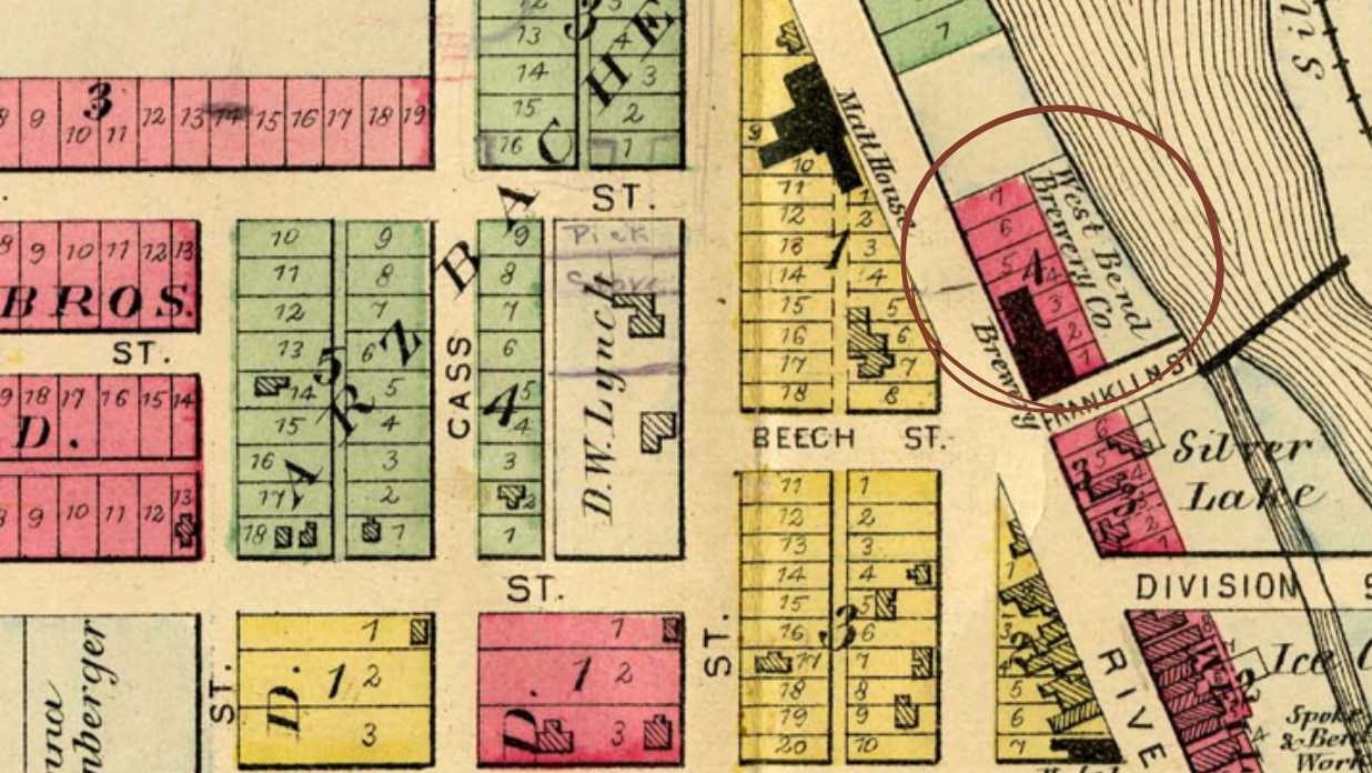 Historic map of Washington County, Wisconsin from The Tower Heritage Center's archives