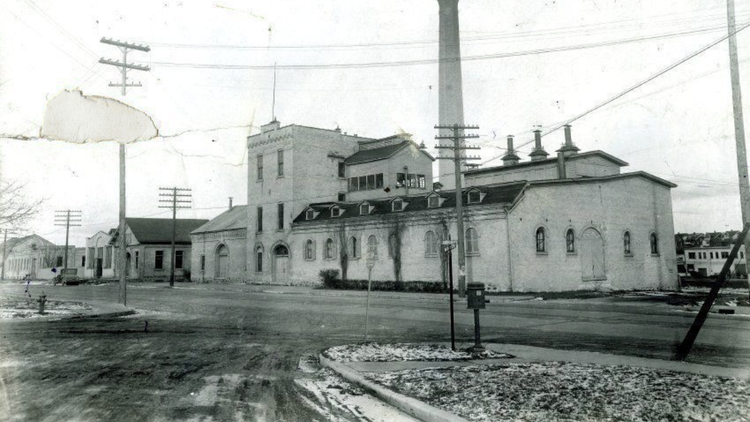 Historic West Bend Brewing Company Building in West Bend, Wisconsin