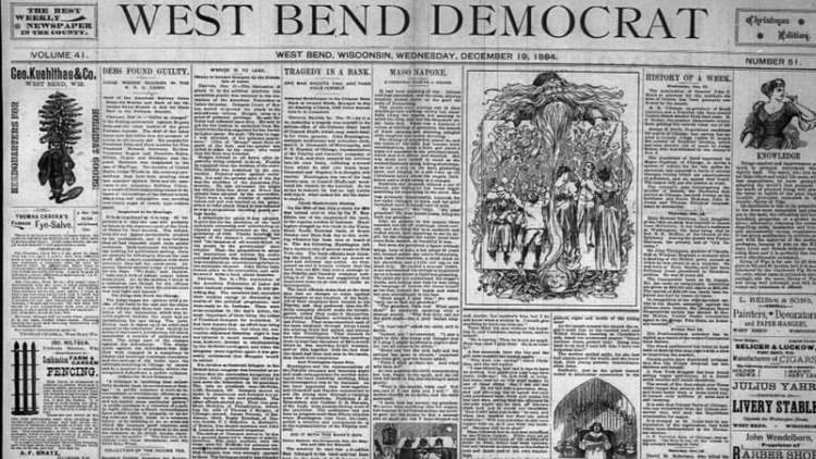 A Victorian Washington County Christmas Told Through Newspaper Clippings