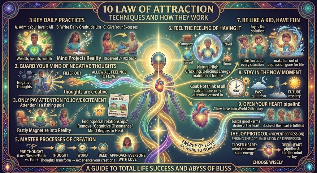 10 Law Of Attraction Techniques And How They Work
