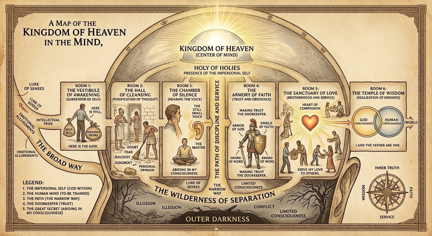 How To Reach Kingdom Of Heaven Within The Mind (Map)