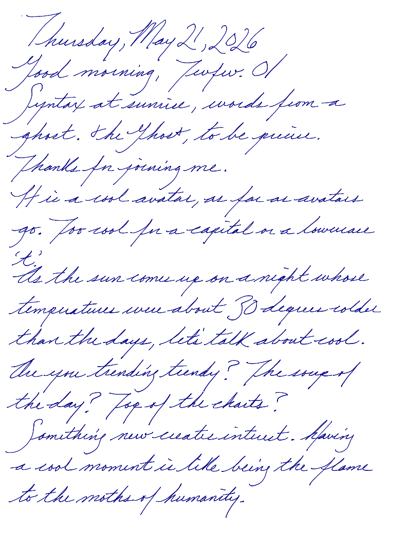 A page from a handwritten journal, by Wynn