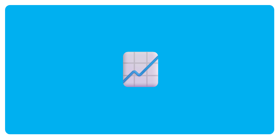 A picture of an emoji of a chart with an upwards trend