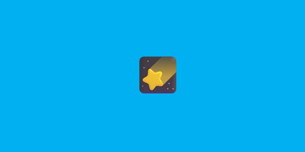 A picture of an emoji of a shooting star