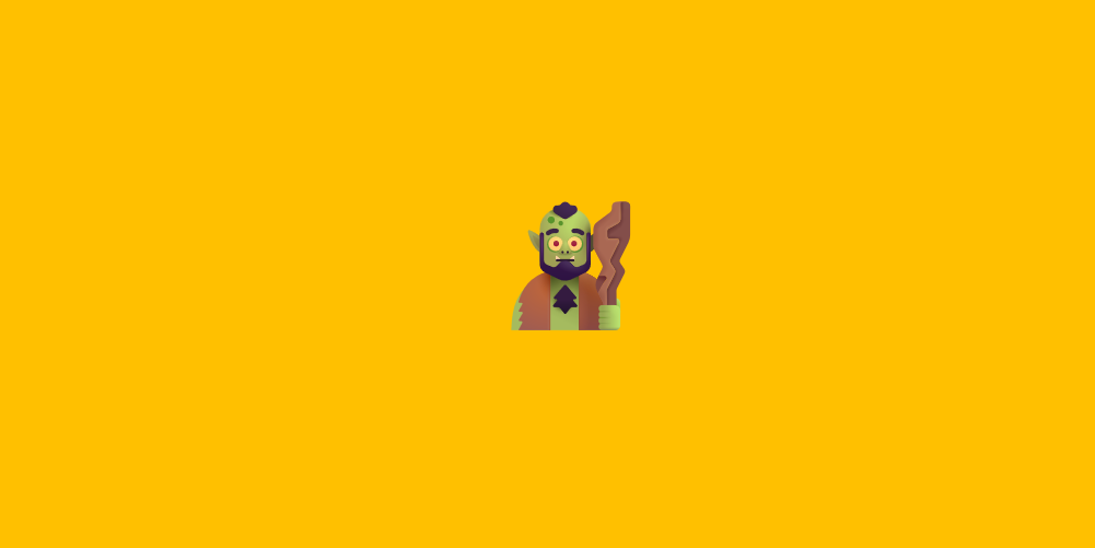 A picture of an emoji of a troll
