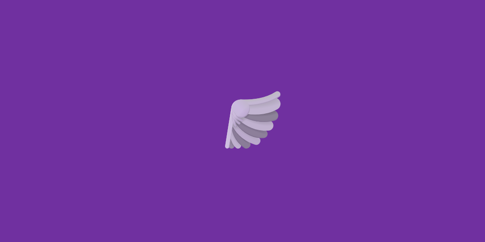 A picture of an emoji of a wing