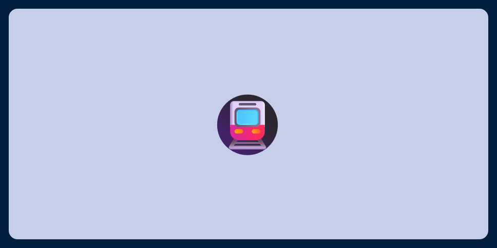 A picture of an emoji of a metro train