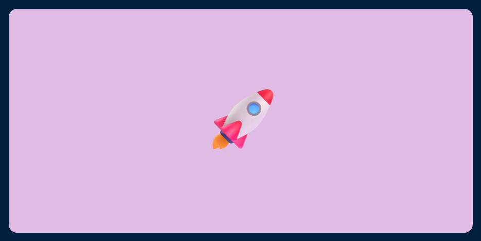 A picture of an emoji of a rocket