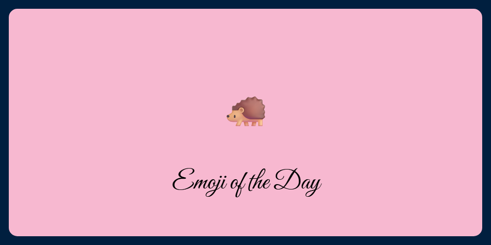 A picture of an emoji of a hedgehog