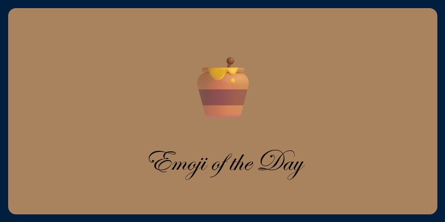 A picture of an emoji of a honey pot