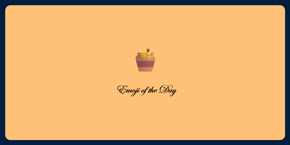 A picture of an emoji of a honey pot
