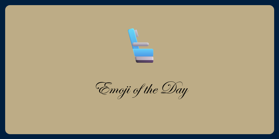 A picture of an emoji of a seat