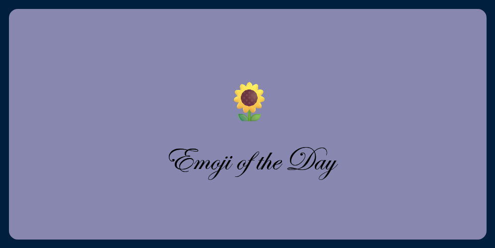 A picture of an emoji of a sunflower