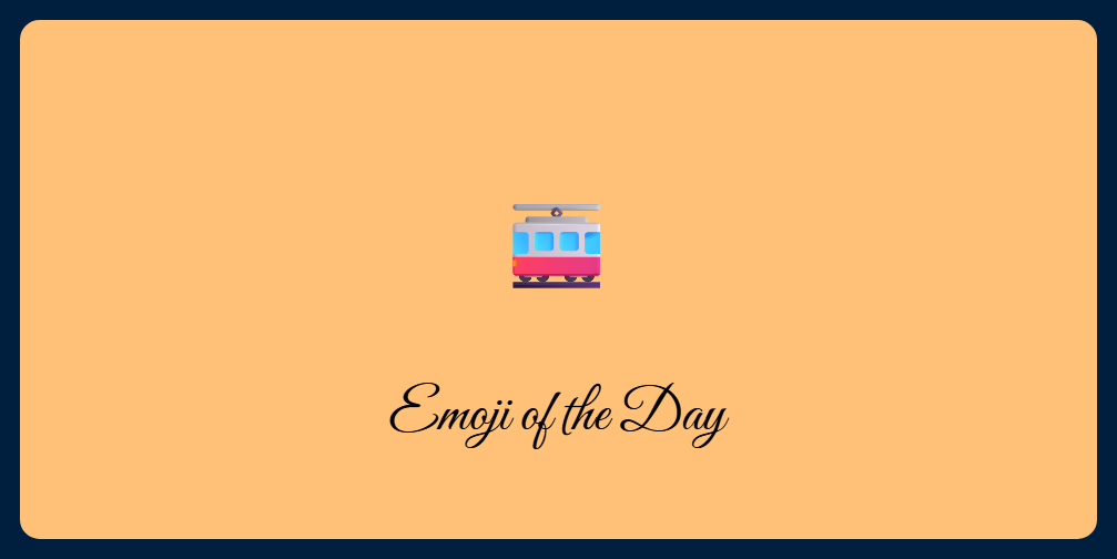 A picture of an emoji of a train