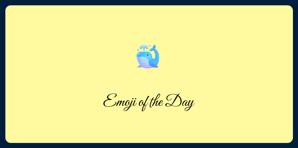 A picture of an emoji of a whale