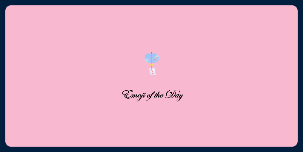 A picture of an emoji of a wind chime