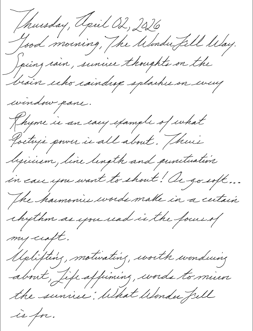 First page of a handwritten journal entry by Wynn.