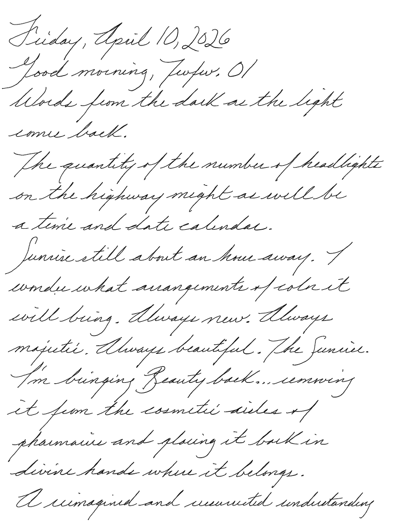 First page of a handwritten journal entry by Wynn.