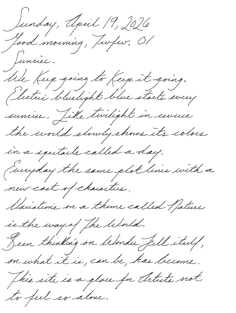 Page of a handwritten journal entry by Wynn 