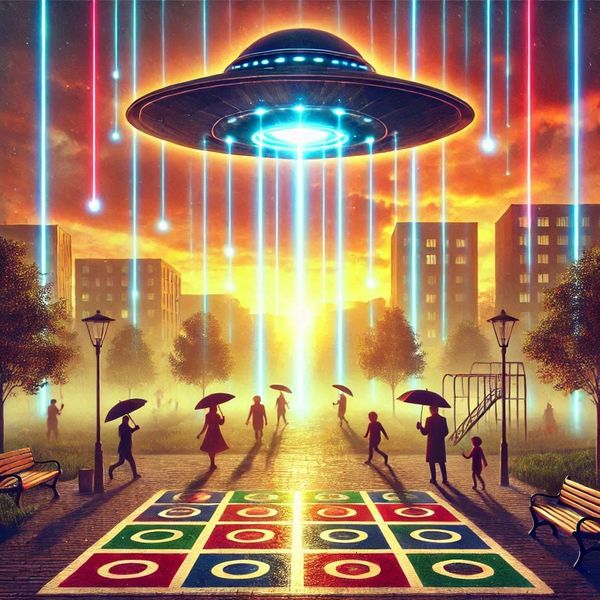 Laser Rain Launching UFOs