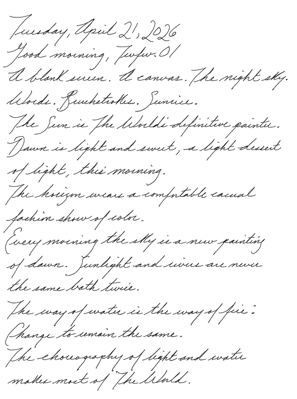 Page of a handwritten journal entry by Wynn