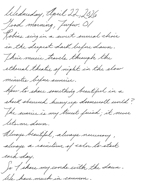 Page of a handwritten journal entry by Wynn