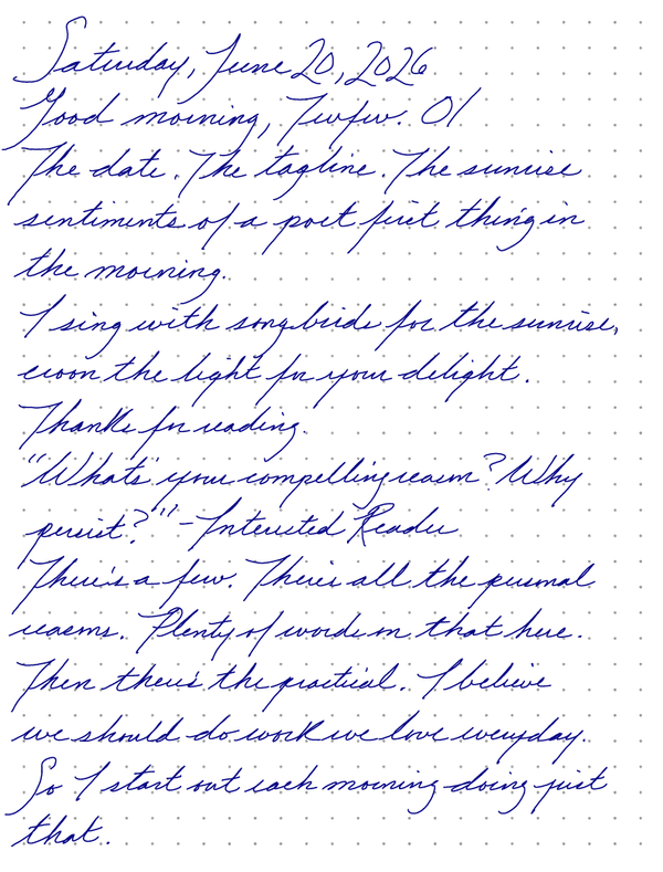 A page from a handwritten journal, by Wynn