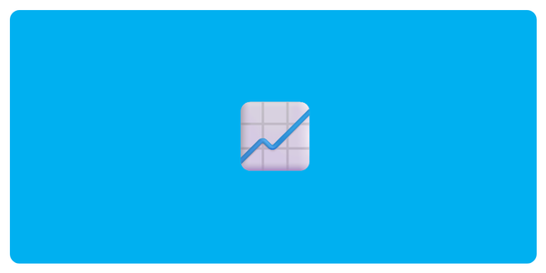 A picture of an emoji of a chart with an upwards trend