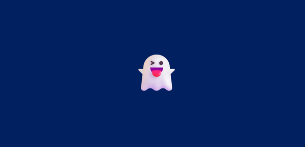A picture of an emoji of a ghost