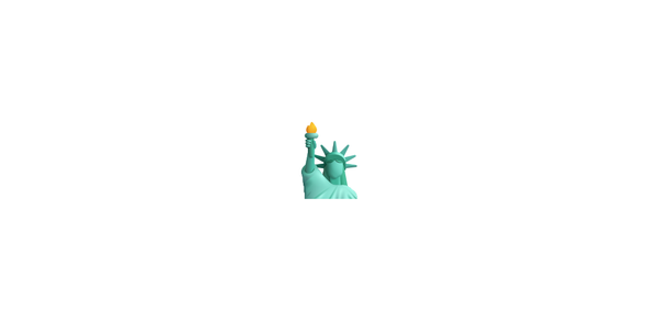 Picture of an emoji of The Statue of Liberty