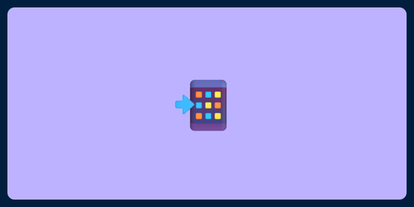An picture of an emoji of a cellphone with an arrow pointing at it 