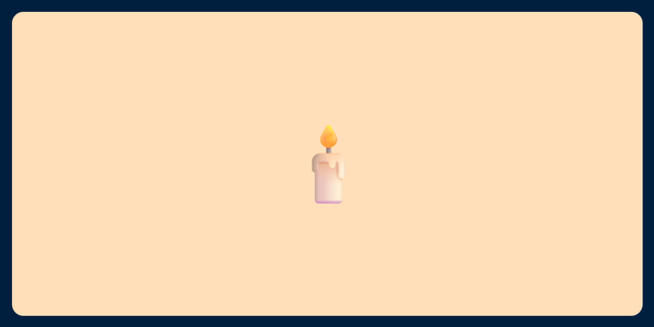 A picture of an emoji of a candle