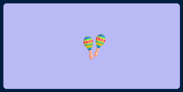 A picture of an emoji of maracas