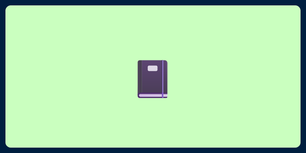 A picture of an emoji of a notebook
