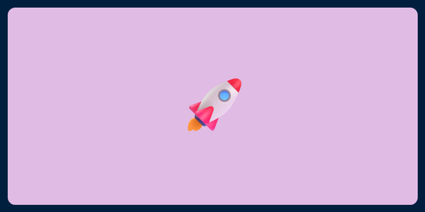 A picture of an emoji of a rocket