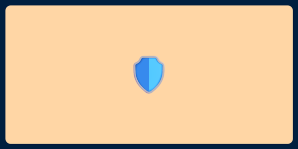 A picture of an emoji of a shield