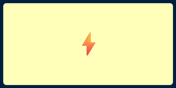 A picture of an emoji of a lightning bolt