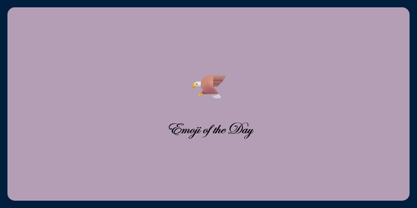 A picture of an emoji of an eagle