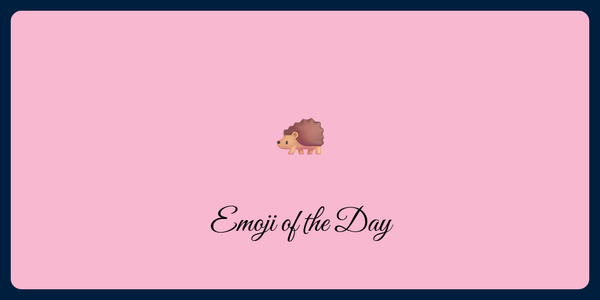 A picture of an emoji of a hedgehog