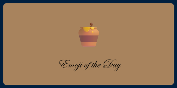 A picture of an emoji of a honey pot