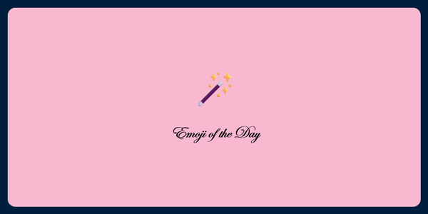 A picture of an emoji of a magic wand