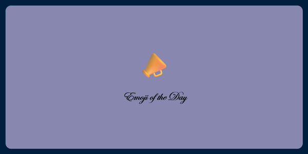 A picture of an emoji of a megaphone