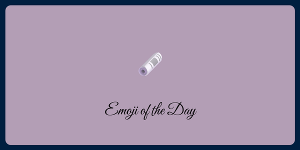 A picture of an emoji of a rolled up newspaper
