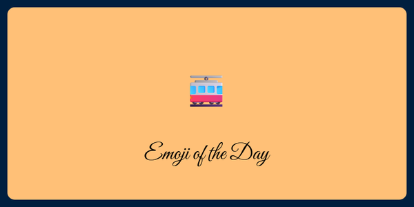 A picture of an emoji of a train