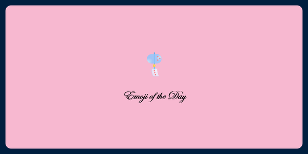 A picture of an emoji of a wind chime